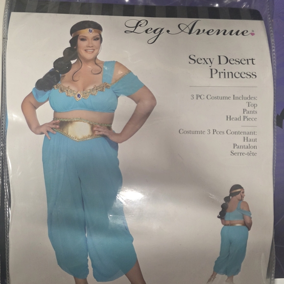 Leg Avenue Blue Desert Princess Ensemble - Picture 1 of 1